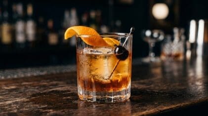 Firefly cocktail in glass