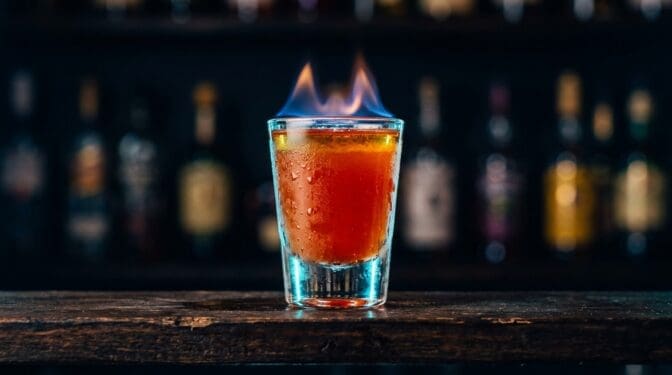 Flaming Jew Shot cocktail photo