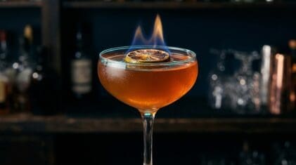Flaming Ring of Fire Shot cocktail photo