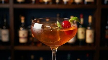 Green Martini cocktail