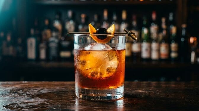 Hawaiian Punch cocktail in glass