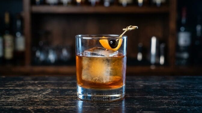 Irish Pancake cocktail in glass