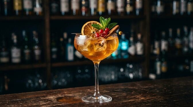 Moon Drops cocktail in cocktail glass