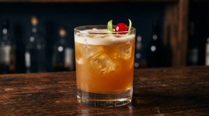 Schnider cocktail in glass