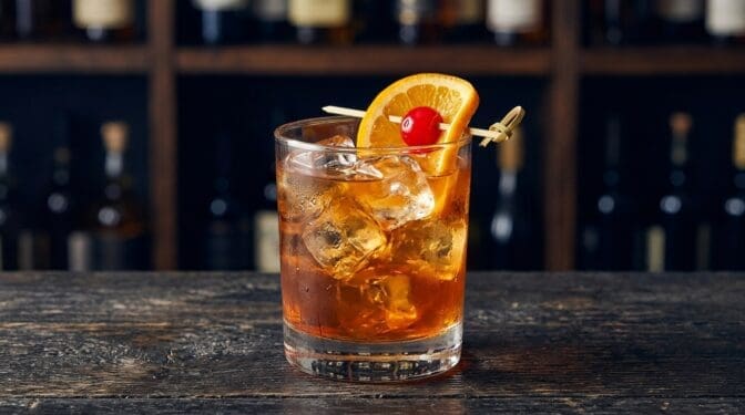 Shandy cocktail in glass