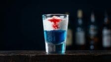 Smurf on the Rag Shot cocktail photo