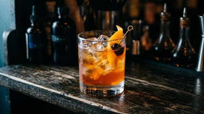 Snakebite Jack cocktail in glass