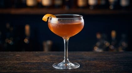 The Saint Lawrence cocktail in glass