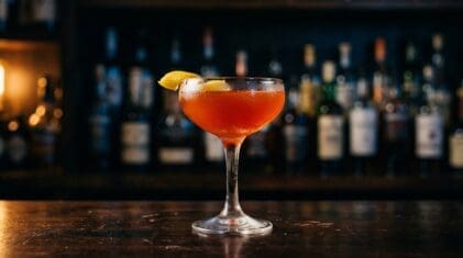 Uncle Sam Shot cocktail in cocktail glass