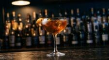 Under Current Cocktail cocktail in cocktail glass
