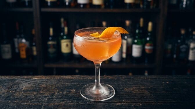 Wild Black Betty cocktail in glass