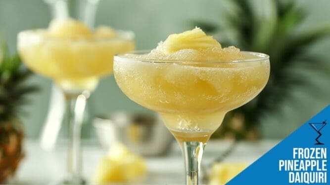 Frozen Pineapple Daiquiri Recipe - Tropical Pineapple and Rum Blend