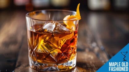 Maple Old Fashioned Cocktail Recipe - Rich Bourbon with a Maple Twist