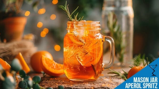 Mason Jar Aperol Spritz Recipe - Refreshing Wine Cocktail