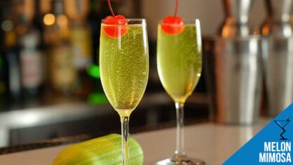 Melon Mimosa Cocktail Recipe - Sweet and Sparkling Delight