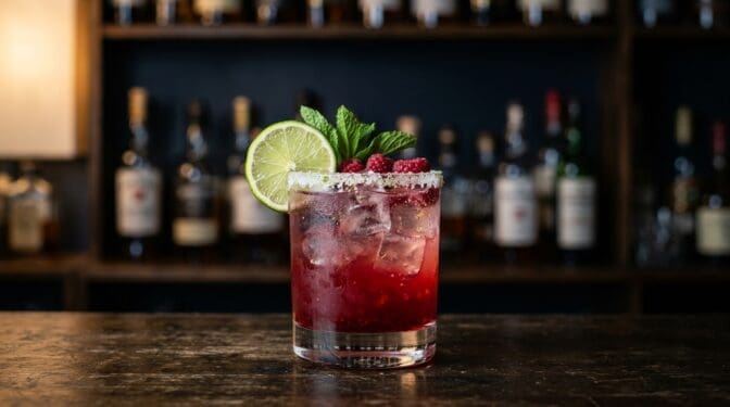 Mock Daisy Crusta cocktail