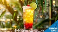 Mountain Sunrise Cocktail Recipe - Refreshing Gold Tequila and Citrus Mix