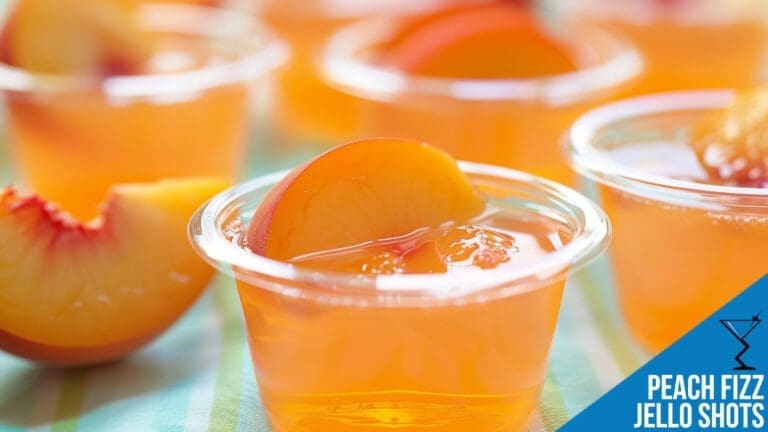 Peach Fizz Jello Shots