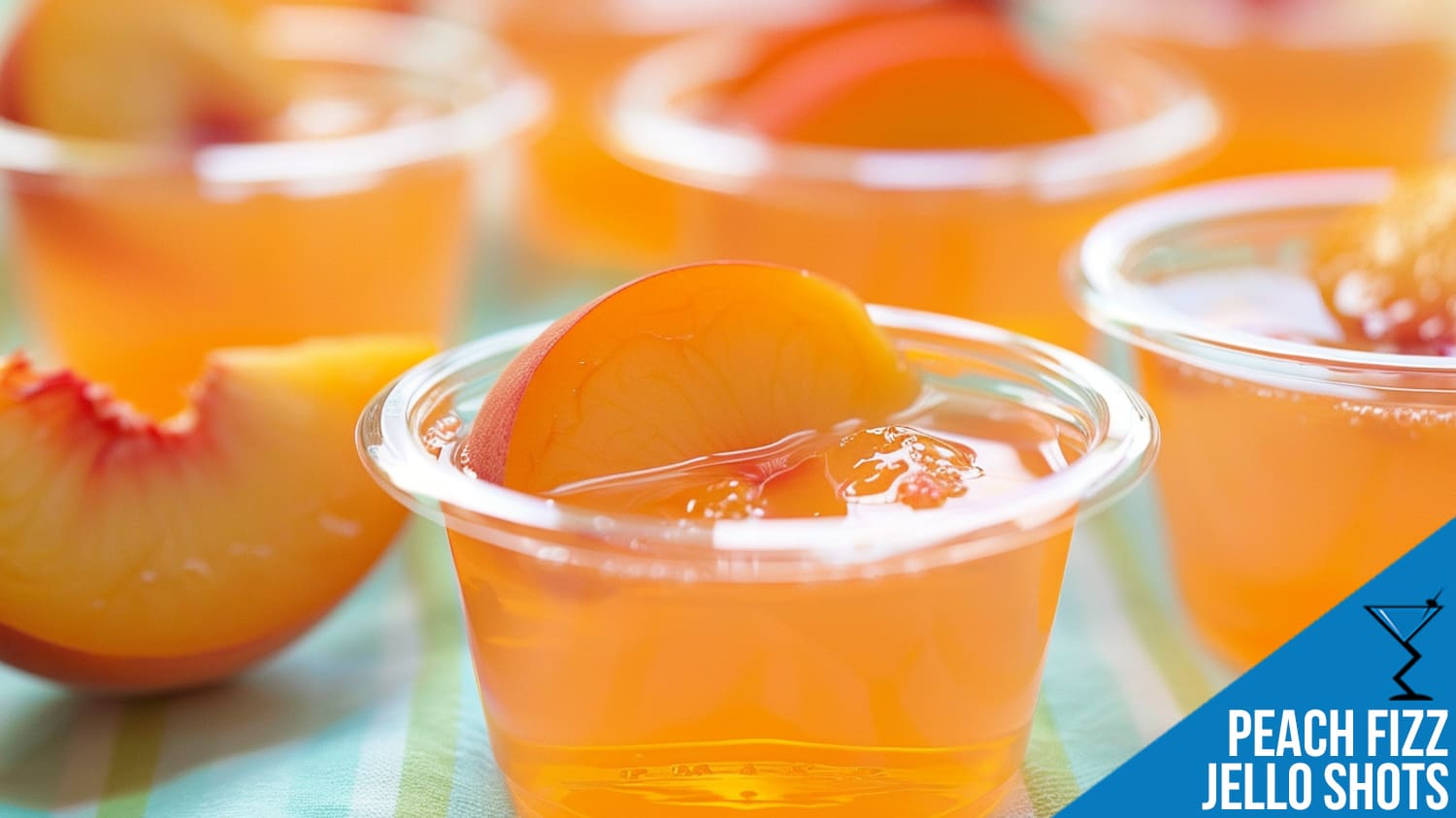 Peach Fizz Jello Shots