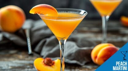 Peach Martini Cocktail Recipe - Shimmery and Delicious