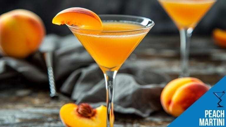 Peach Martini Cocktail