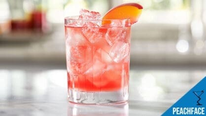 Peachface Cocktail Recipe - Refreshing Peach Cranberry Delight