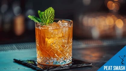 Peat Smash Cocktail Recipe - Minty Whiskey Delight