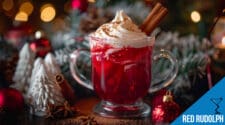 Red Rudolph Cocktail Recipe - Festive Cinnamon & Cranberry Delight