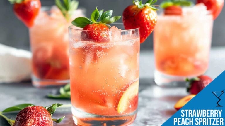 Strawberry Peach Spritzer