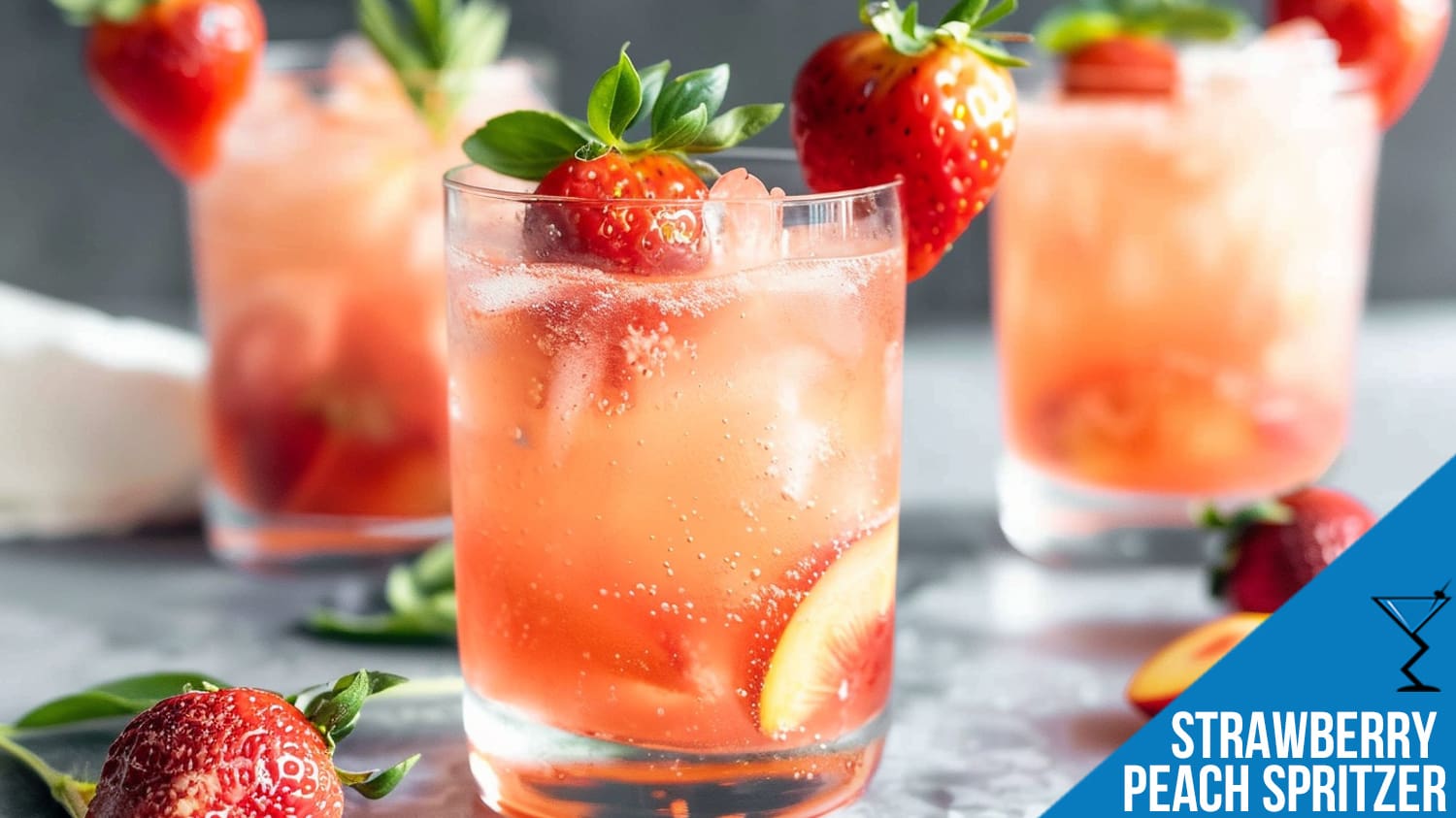 Strawberry Peach Spritzer