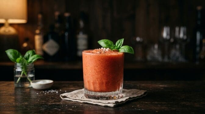 Tomato smoothie cocktail