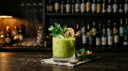 Tropical Green Smoothie cocktail