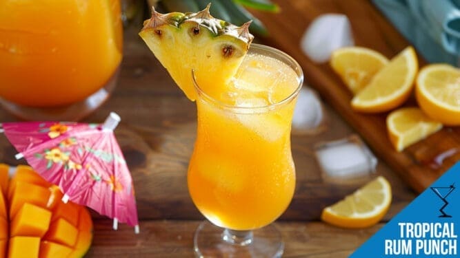 Tropical Rum Punch Recipe - Fruity & Refreshing Cocktail